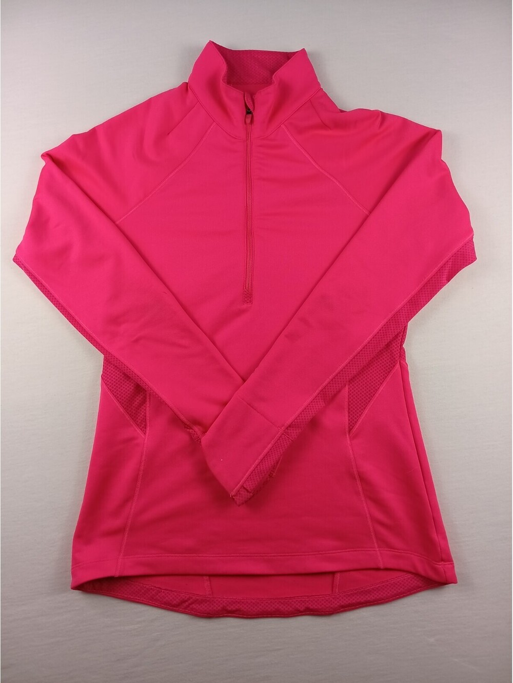 Under Armour Shirt 1/4 Zip Womens Pink Cool Gear Mock Long Sleeve Fitted